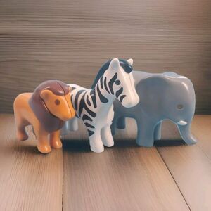Play Mobile 123 Noahs Ark Animal Figures Replacement Pieces Lion Zebra Elephant